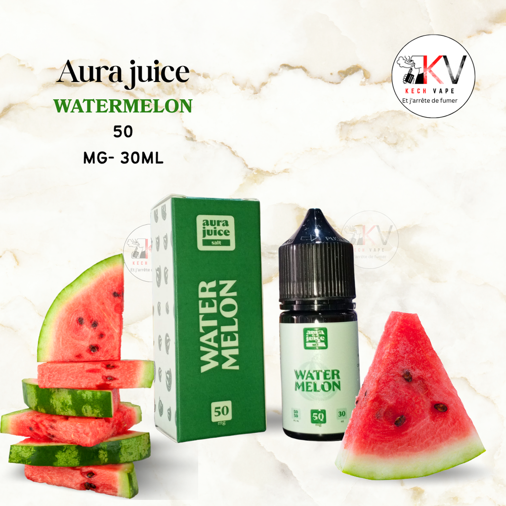 Aura Juice 50mg 30ml – selalt de nicotine – saveur Watermelon