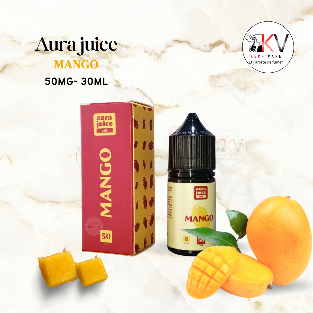 Aura Juice 50mg 30ml – salt de nicotine – saveur Mango