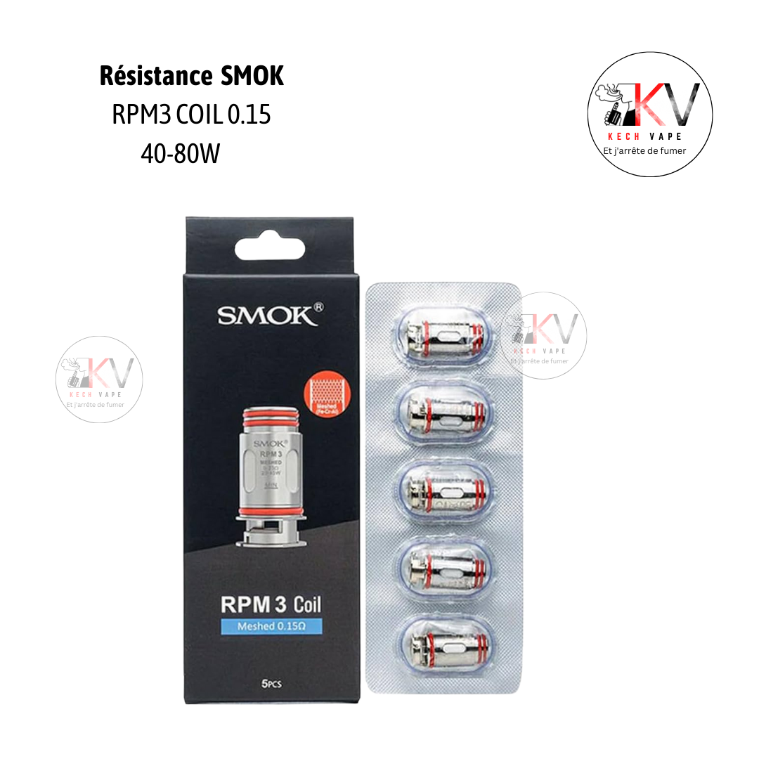 SMOK -Résistance RPM3 COIL 0.15