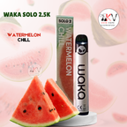WAKA SOLO 2.5K vape jetable saveur WATERMELON CHILL – KechVape Marrakech