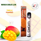 WAKA SOLO 2.5K vape jetable saveur TRIPLE MANGO – KechVape Marrakech