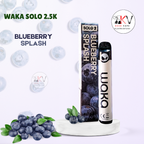 WAKA SOLO 2.5K vape jetable saveur BLUEBERRY SPLASH – KechVape Marrakech