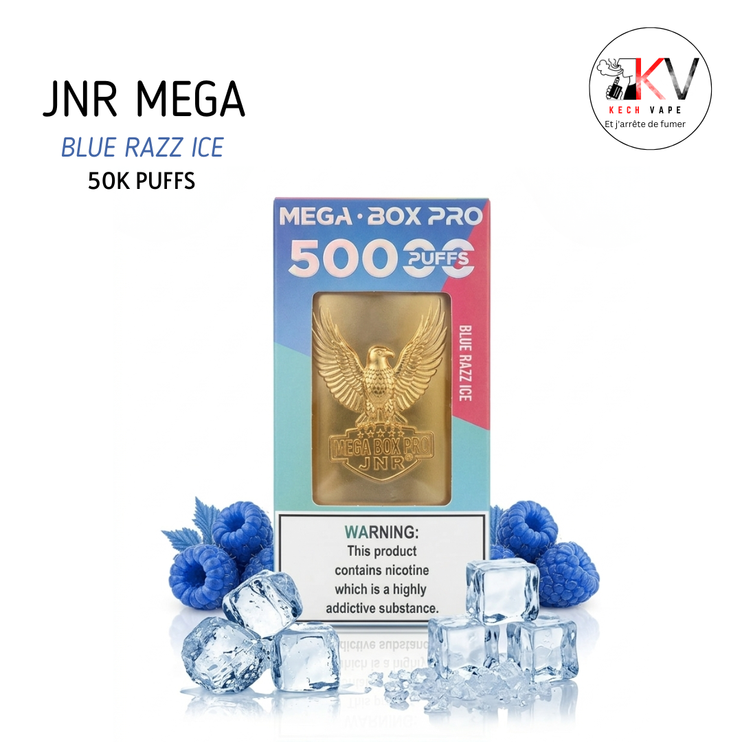 JNR Mega BOX 50K Cigarette jetable 50 000 puffs | Kech Vape Maroc KECHVAPE JNR Mega BOX 50K Cigarette jetable 50 000 puffs | Kech Vape Maroc KECHVAPE