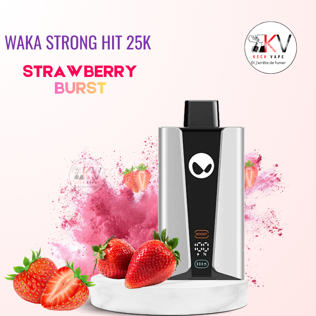 WAKA Strong Hit 25K Vape Jetable 25 000 Puffs | KechVape Marrakech KECHVAPE WAKA Strong Hit 25K Vape Jetable 25 000 Puffs | KechVape Marrakech KECHVAPE
