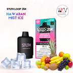 Pod STLTH Loop 25K HAWAIIAN MIST ICE compatible batterie Loop – cartouche vape 25 000 puffs KechVape Maroc