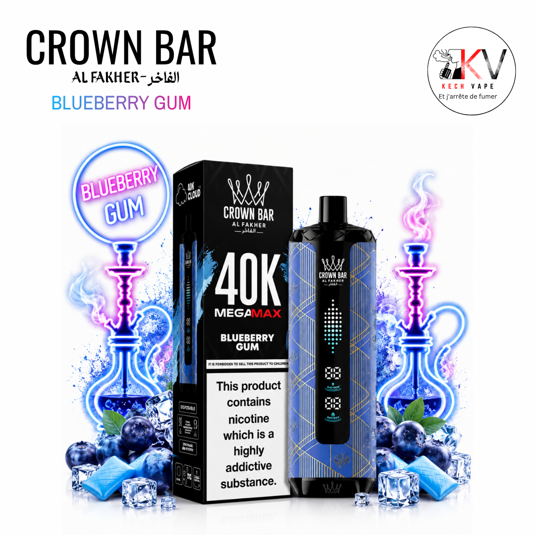 Al Fakher Crown Bar Mega Max -40k Puffs